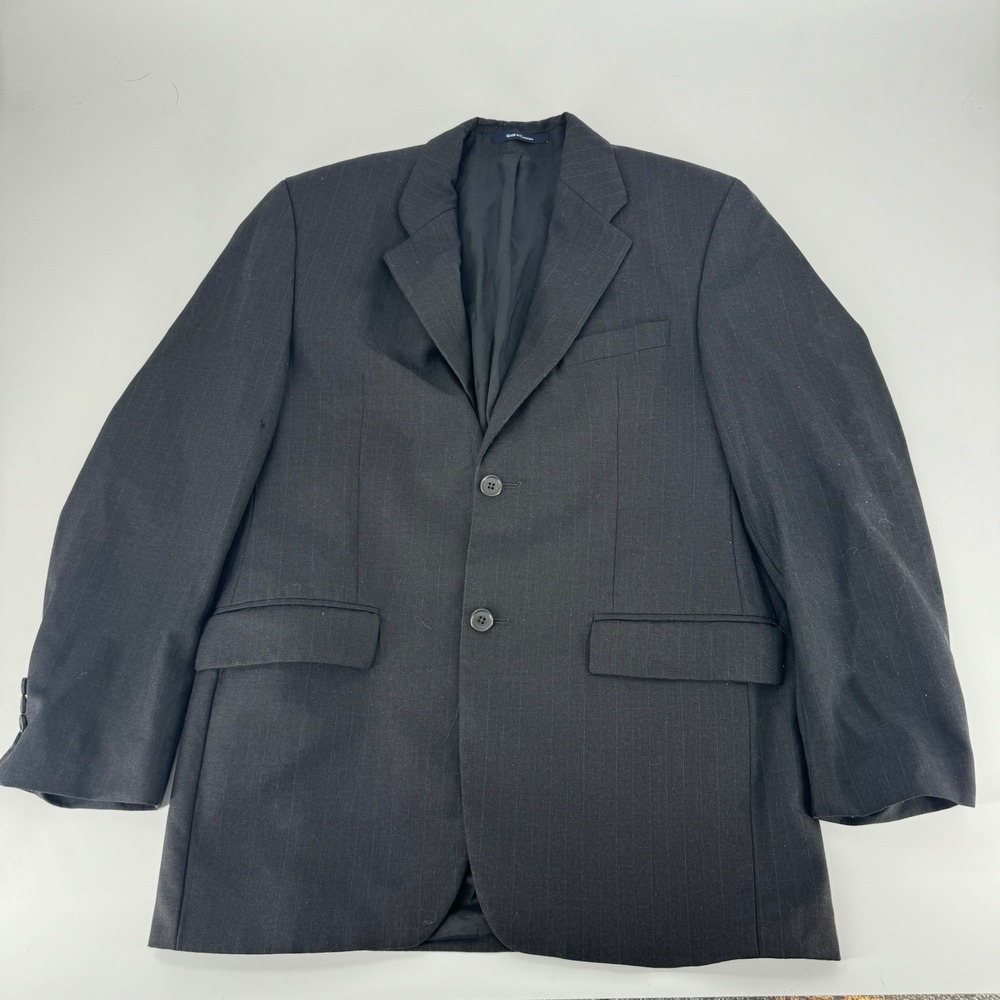 Ralph Lauren‎ Men Charcoal Pinstripe Wool Blend Sport Coat Blazer Size 38R